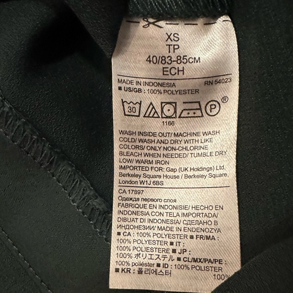 Banana Republic layered shell tank V-neck forest green/deep teal color size XS - Picture 5 of 10